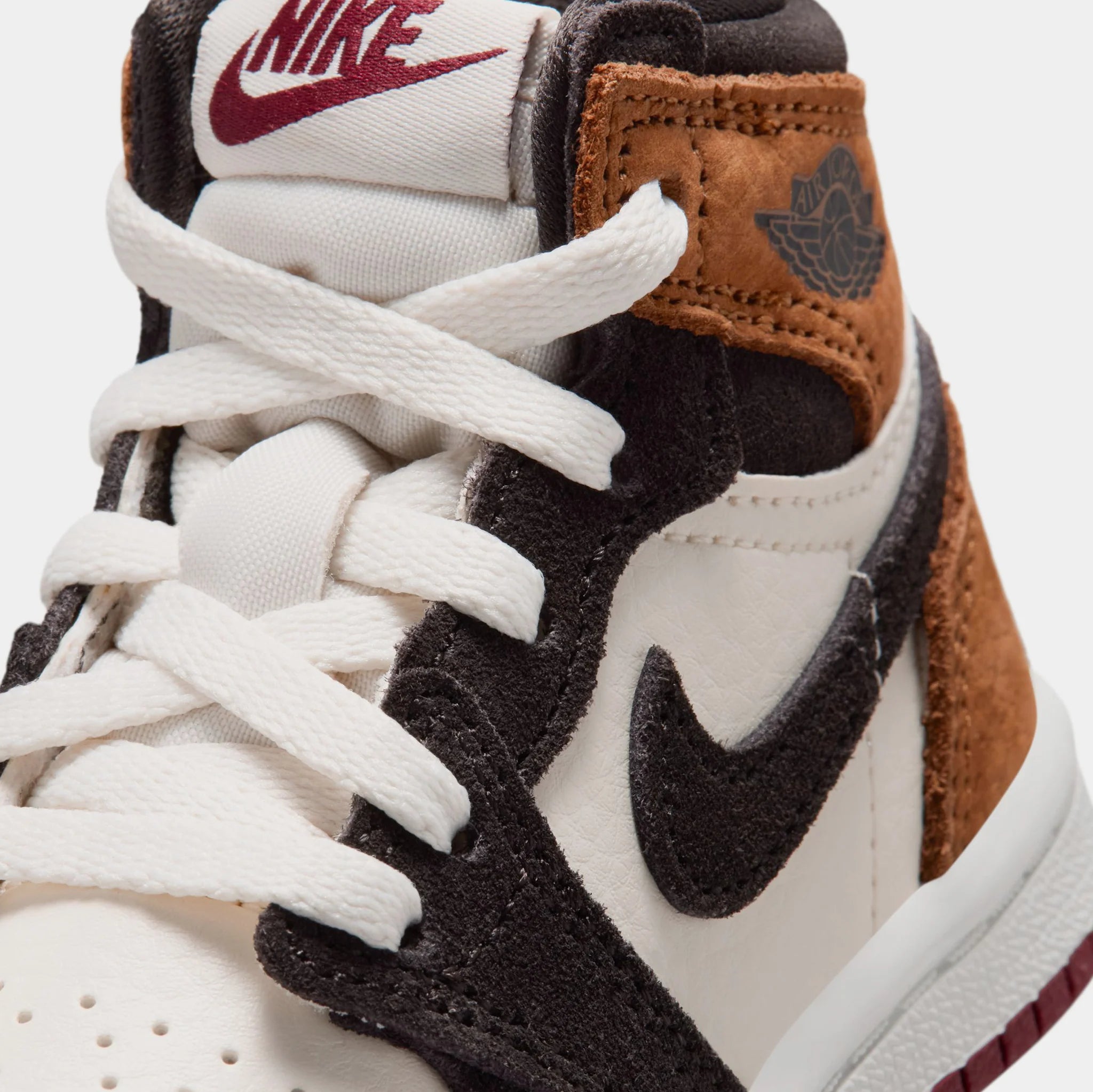 Air Jordan 1 Retro High OG Toddler's Love Letter Shadow Brown/Shadow Brown-Soft Pearl-Light British Tan-Team Red FD1413-201