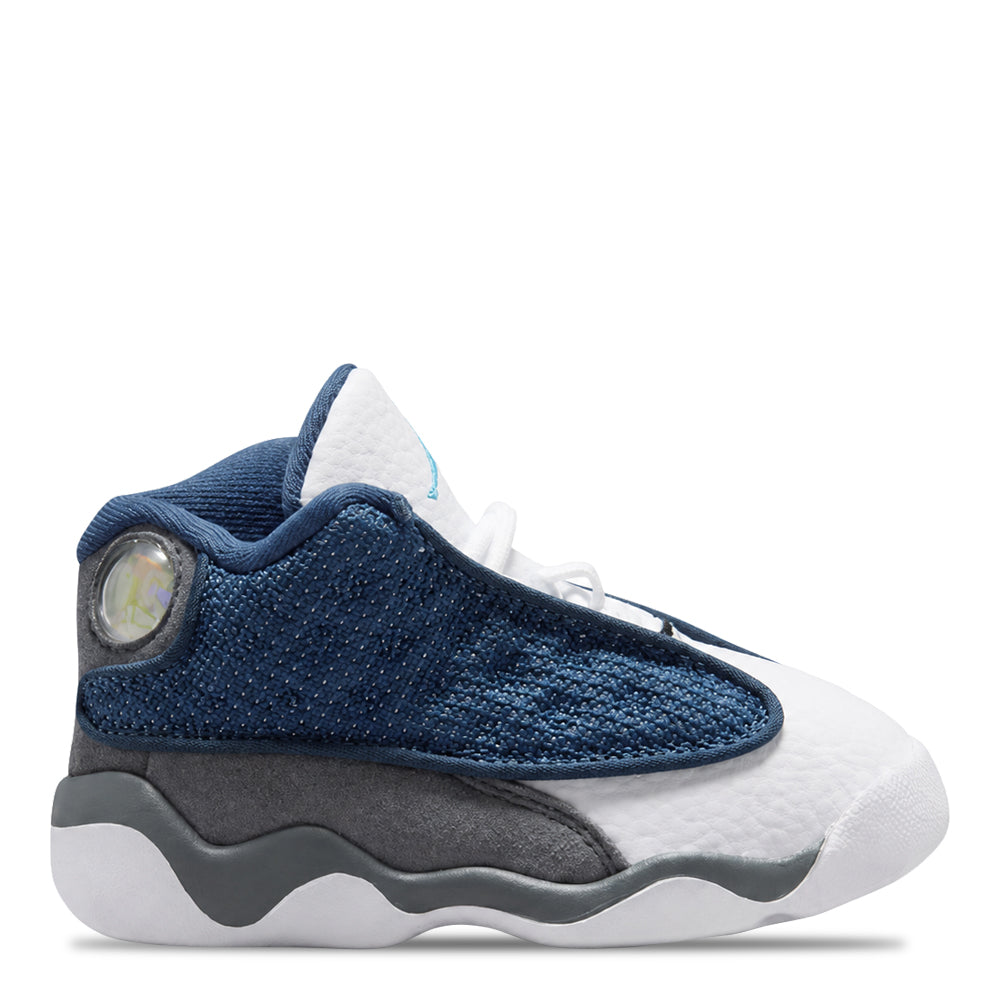 Toddler Air Jordan 13 Retro Flint Navy/University Blue-Flint Grey-White DJ3004-400