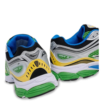 Saucony Kid's Omni 9 Kdz - Green & Silver 3