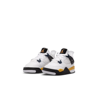 Toddler Air Jordan 4 Retro Tour Yellow White/Tour Yellow/Dark Blue Grey-Black BQ7670-102