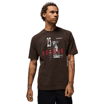 Men's Air Jordan Reissue Graphic T-Shirt - Black/Gym Red/White 1