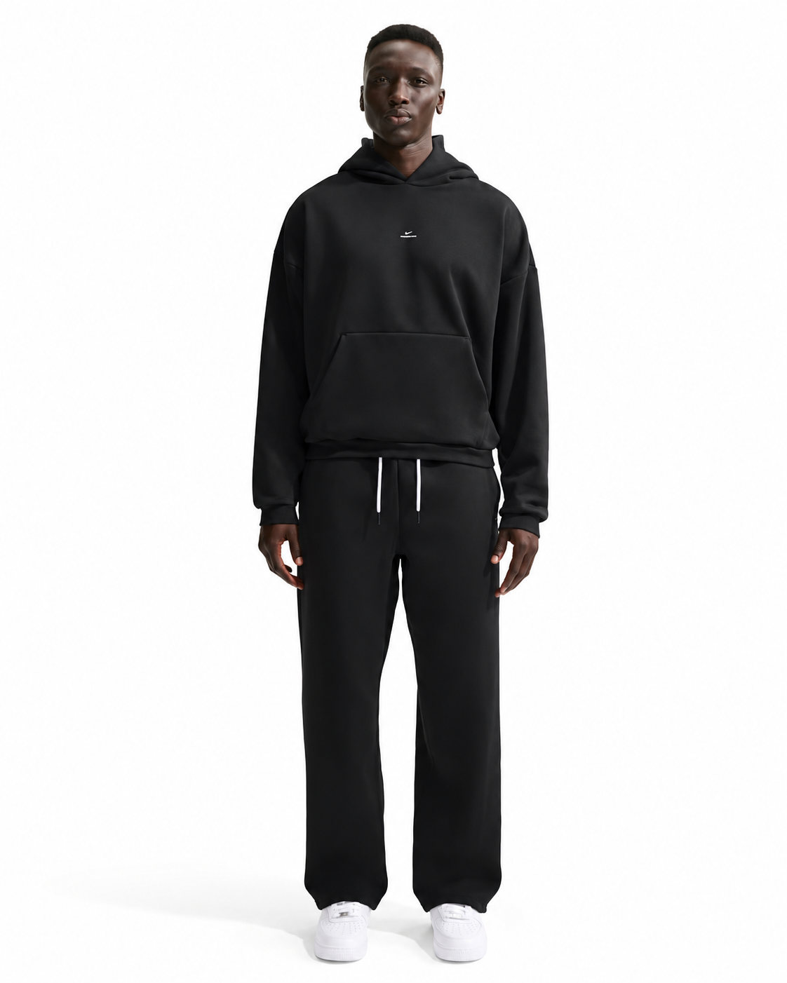 Men's Nike Standard Issue Therma-FIT Brushed Basketball Pullover Hoodie Black/Pale Ivory IM5918-010