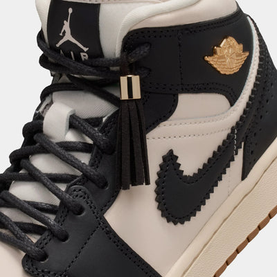 Women's Air Jordan 1 Mid SE Off Noir/Chalk/Pearl White IO0760-001