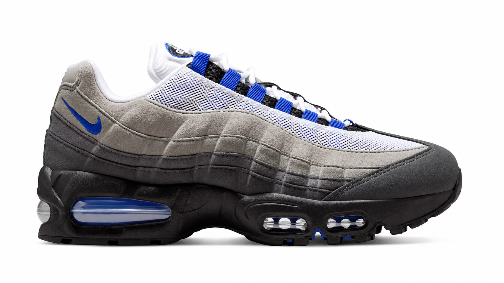 Women's Nike Air Max 95 Big Bubble Black/White/Medium Grey/Old Royal HJ5996-006