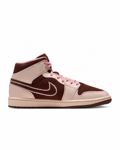 Women's Air Jordan 1 Mid SE Cacao Wow/Rust Pink/Pearl White IQ7607-200