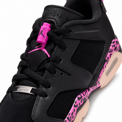 Big Kid's Air Jordan 6 Retro Low Black/White/Fierce Pink 768878-001