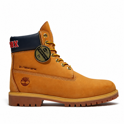 Men's Timberland x New Era MLB Red Sox 6-Inch Waterproof Boot Wheat TB0A2J7TAOQ