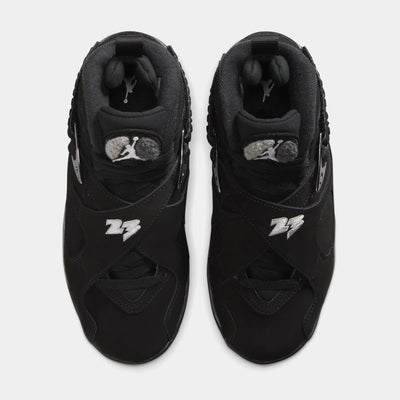 Big Kid's Air Jordan 8 Retro Chrome Black/Chrome 305368-007
