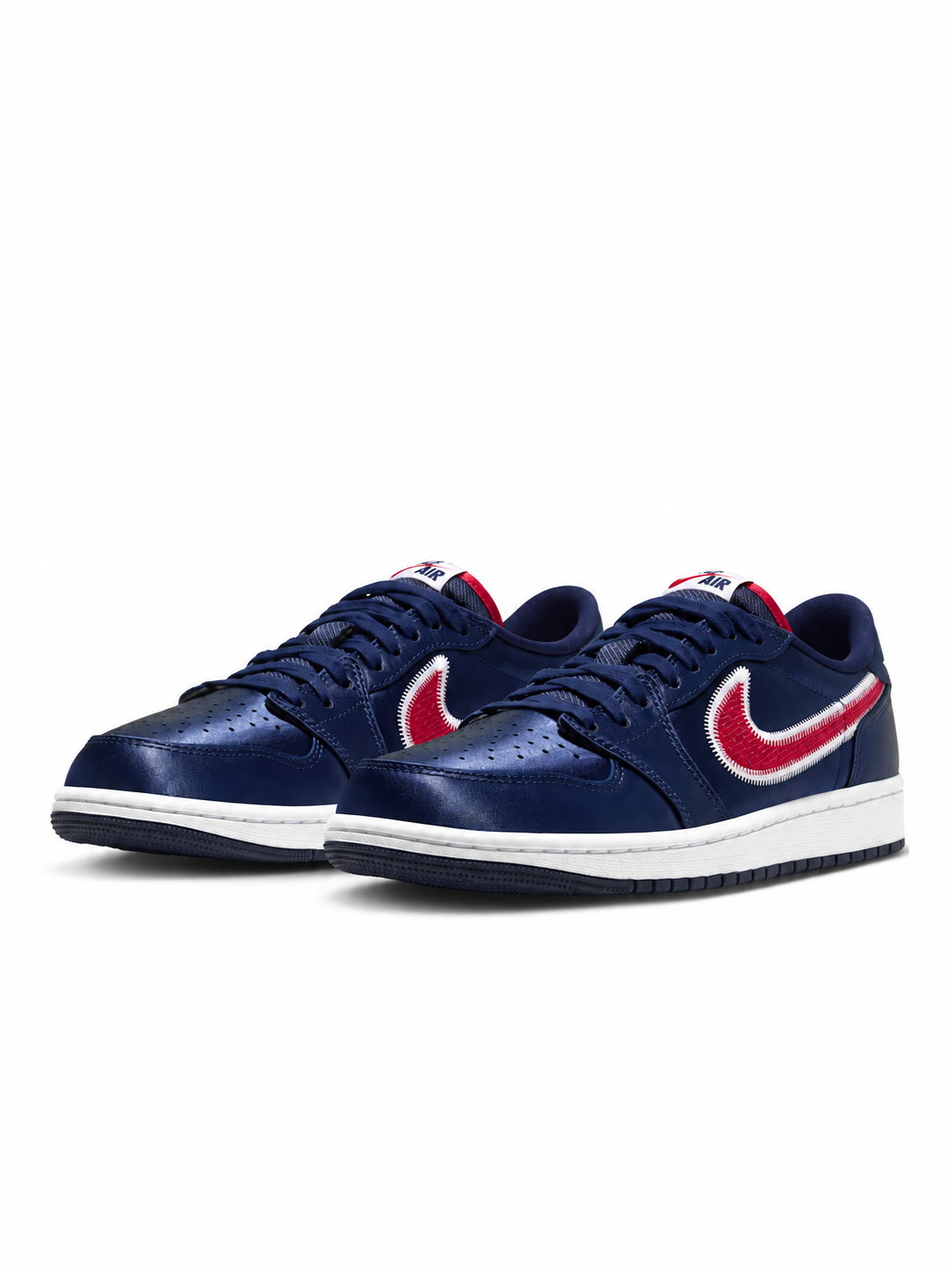 Men's Air Jordan 1 Retro Low OG Howard  College Navy/White/University Red IX8478-410
