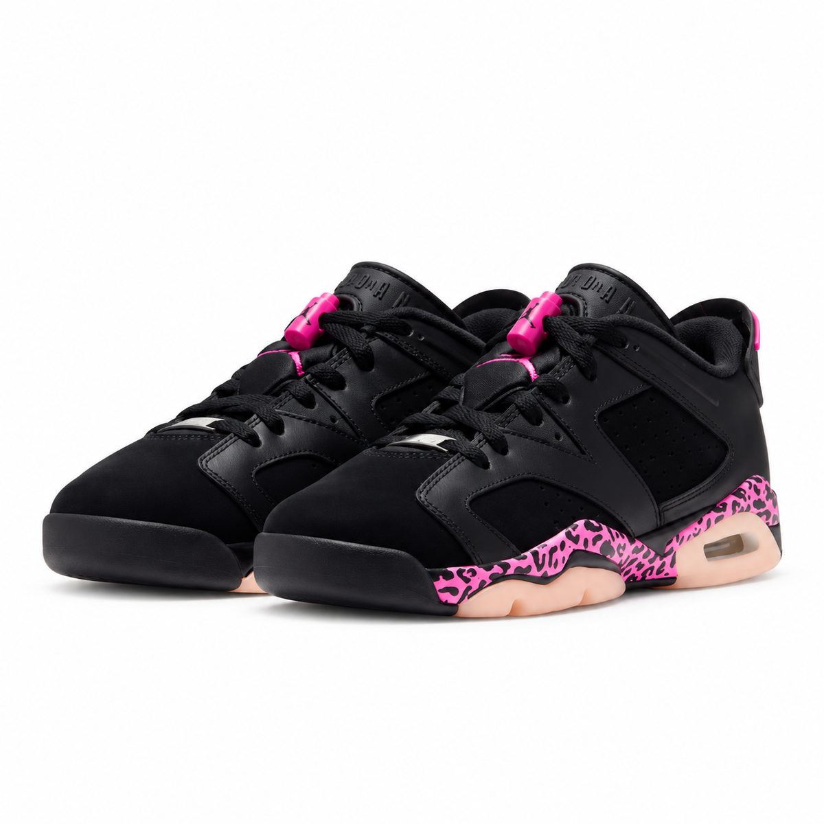 Big Kid's Air Jordan 6 Retro Low Black/White/Fierce Pink 768878-001