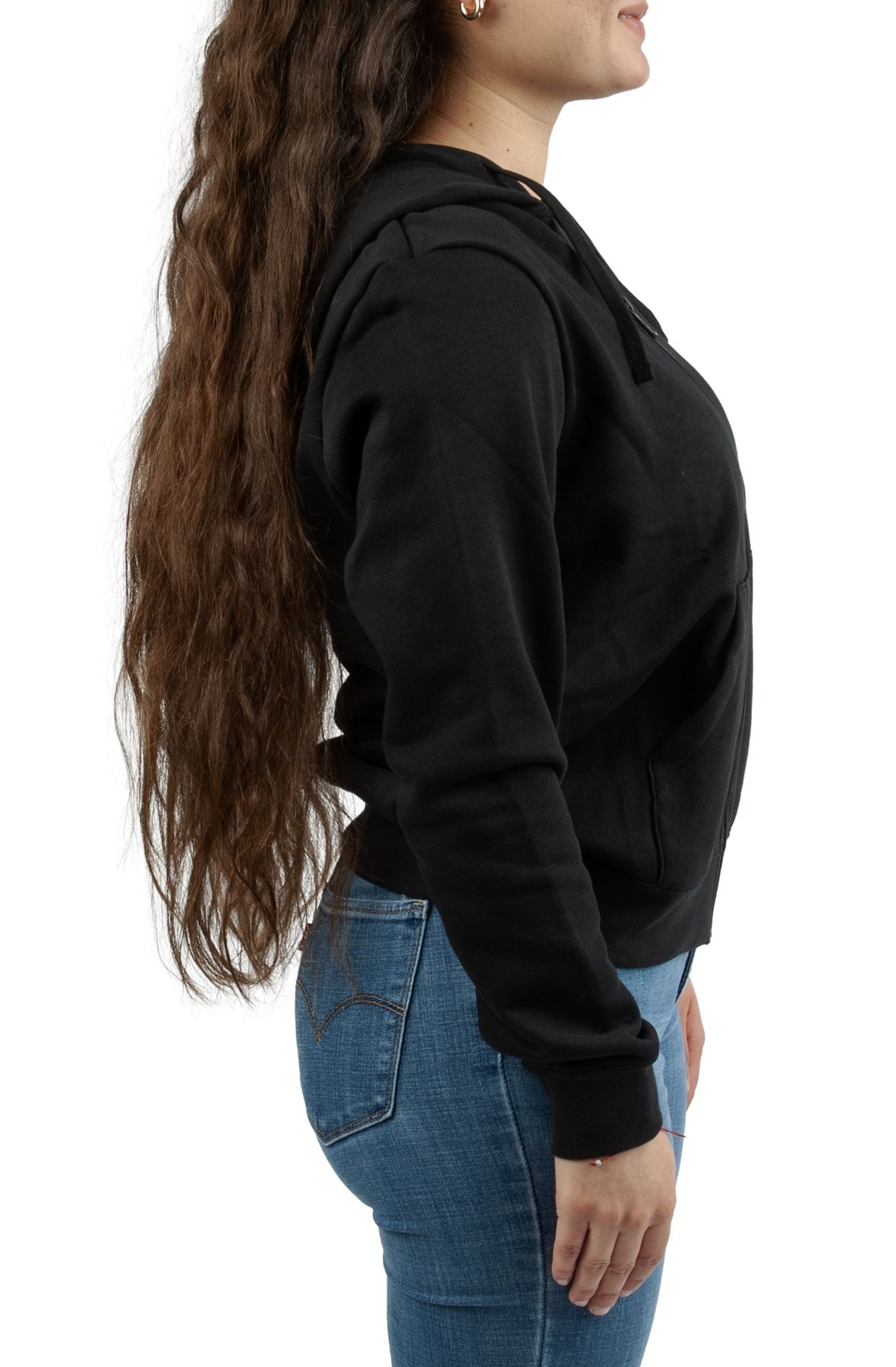 Women's Nike Sportswear Club Fleece Full Zip Black/White DQ5471-010