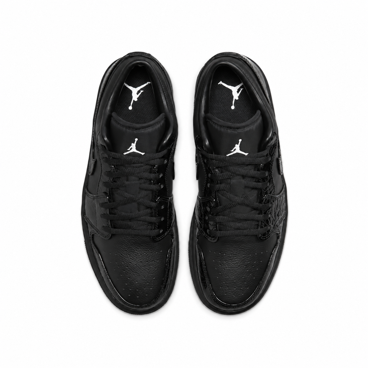 Women's Air Jordan 1 Low SE Patent Elephant Black HJ7743-010