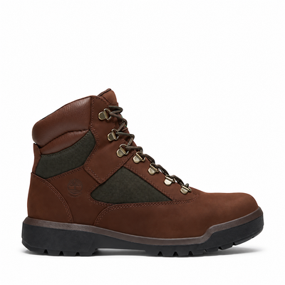 Men's Timberland Waterproof Mid Field Boot Dark Brown Nubuck tb0a5rvsw07