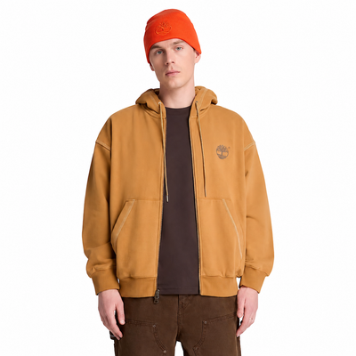 Men's Timberland Iconic Full-Zip Hoodie Wheat tbc0yhb0p47