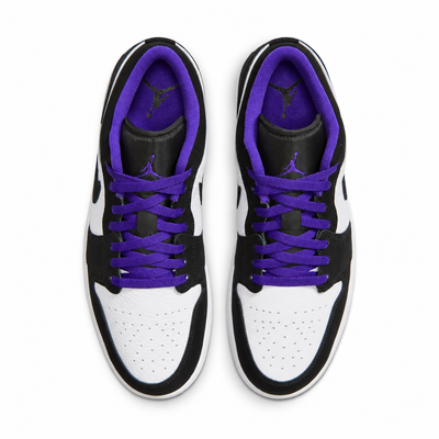 Men's Air Jordan 1 Low White/Dark Concord/Black 553558-108