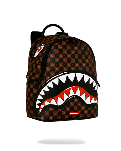 Sprayground Sharks In Paris Wtf Bubble Brown Check Savages Backpack