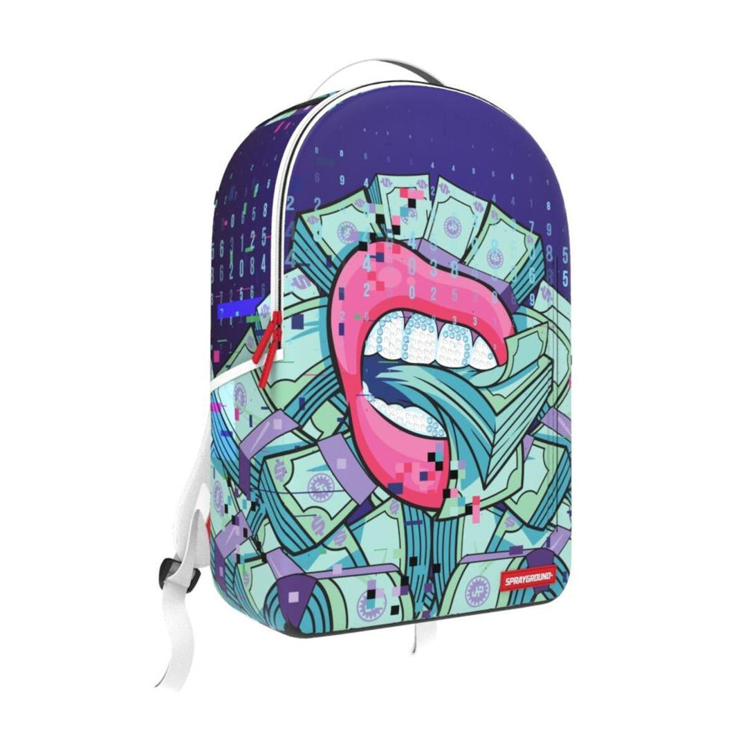 Sprayground Digital Money Lips DLXSR Backpack