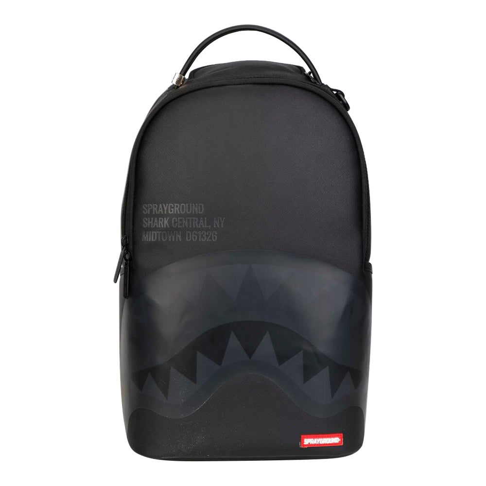 Sprayground Shark Central 2 0 Black On Black DLXSV Backpack