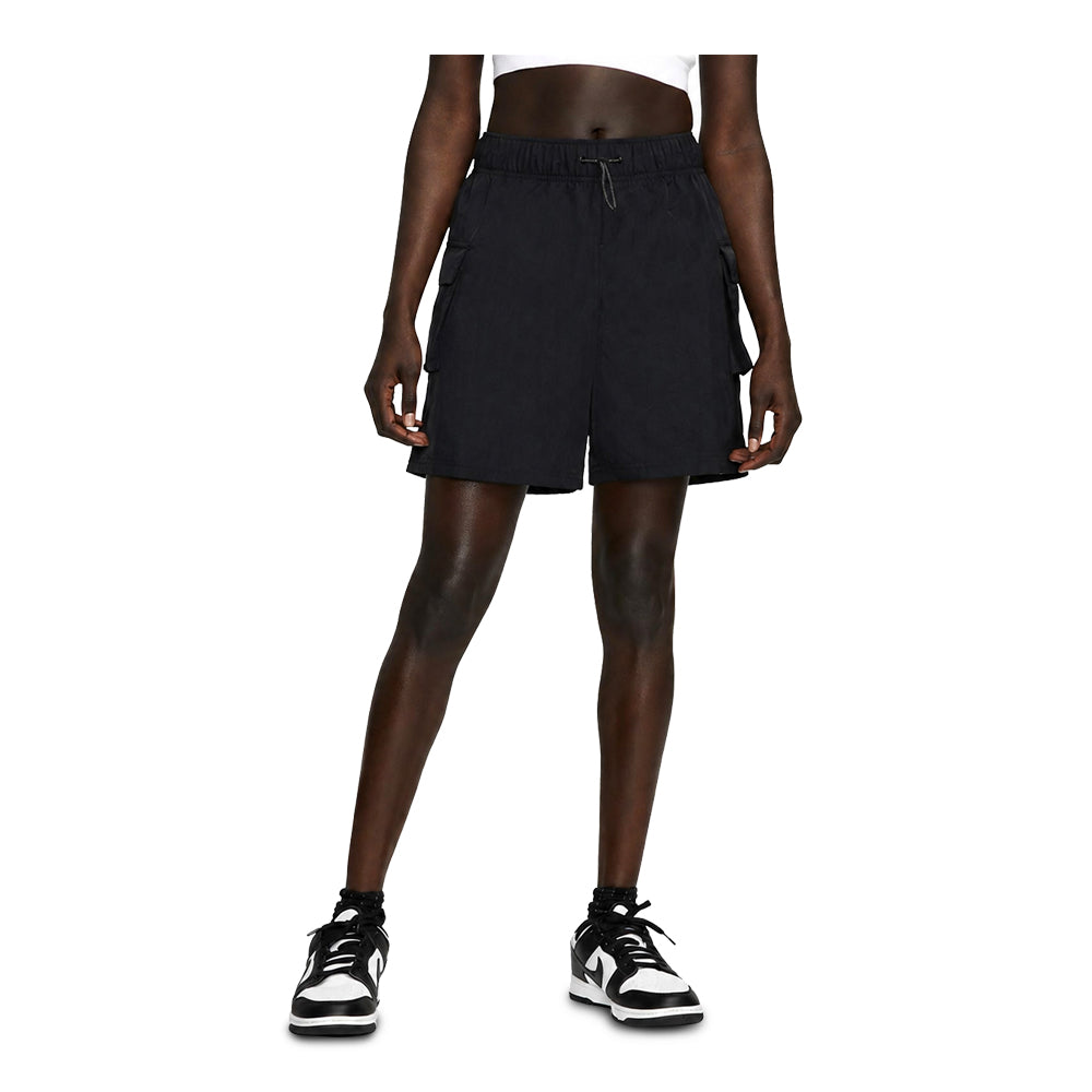 Women's Nike Sportswear Essential  Woven High-Waisted Shorts Black DM6247-010