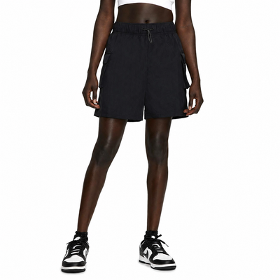 Women's Nike Sportswear Essential  Woven High-Waisted Shorts Black DM6247-010
