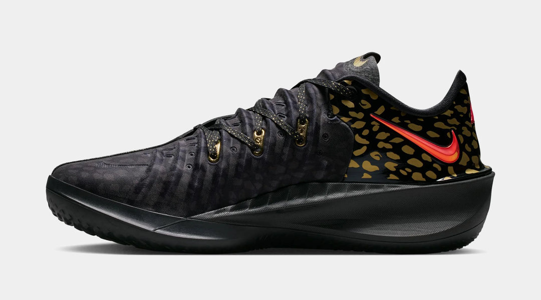 MENS NIKE GT CUT 4 VICTOR WEMBANYAMA BLACK/ BRIGHT CRIMSON/METALLIC GOLD IU1960-001 2