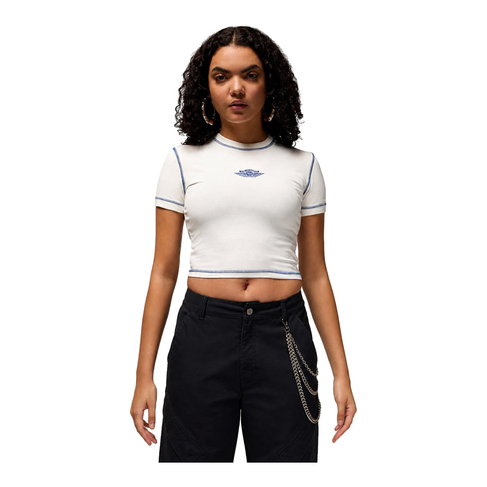 Women's Jordan Rare Air Slime Graphic T-Shirt Beige IB2920-133