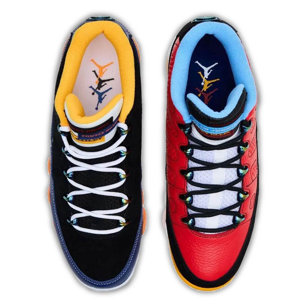 Men's Air Jordan 9 Low “What The Kilroy” Black/Deep Royal Blue-White-Challenge Red IV6476-010