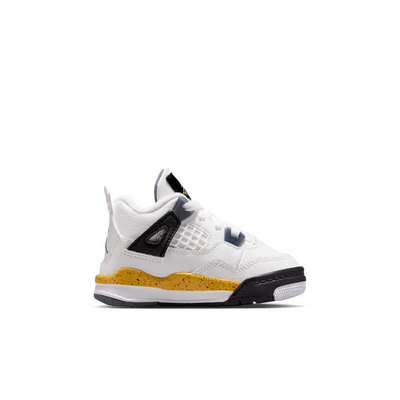 Toddler Air Jordan 4 Retro Tour Yellow White/Tour Yellow/Dark Blue Grey-Black BQ7670-102