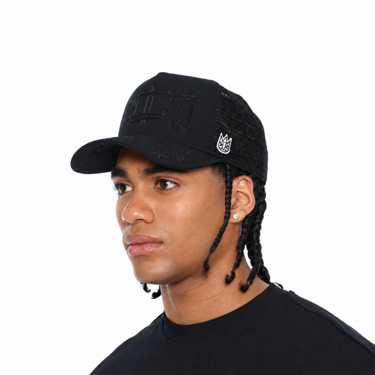 Men's Cult Of Individuality Rope Logo Trucker Hat Black 626bc-ch49a-blk
