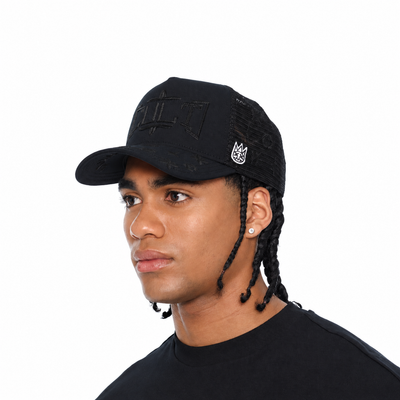 Men's Cult Of Individuality Rope Logo Trucker Hat Black 626bc-ch49a-blk