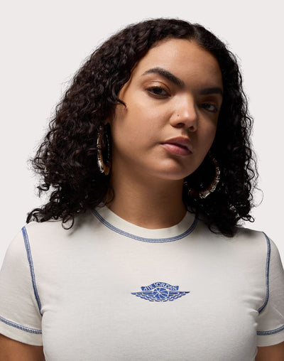 Women's Jordan Rare Air Slime Graphic T-Shirt Beige IB2920-133