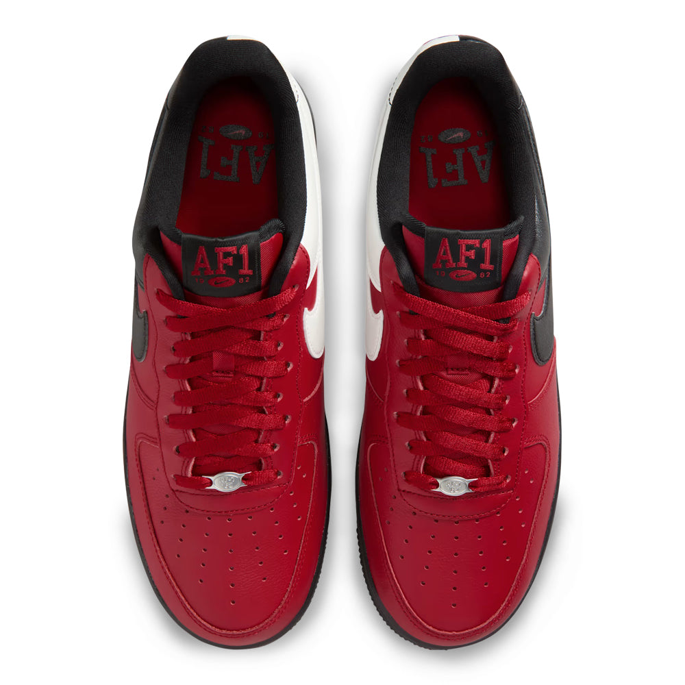 Nike Men's Air Force 1 07 LV8 - Gym Red & Summit White - Black 4