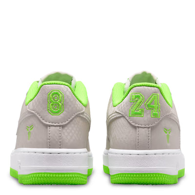 Big Kid's Nike Air Force 1 Low Kobe Vast Grey/White/Electric Green IO4610-002
