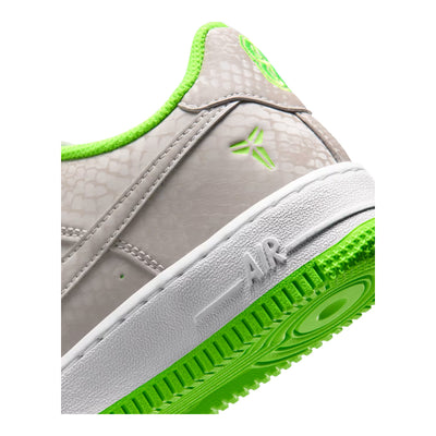 Big Kid's Nike Air Force 1 Low Kobe Vast Grey/White/Electric Green IO4610-002