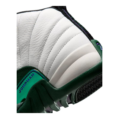 Big Kid's Air Jordan 12 Retro Summit White/Gorge Green-Black-Fierce Purple 153265-103