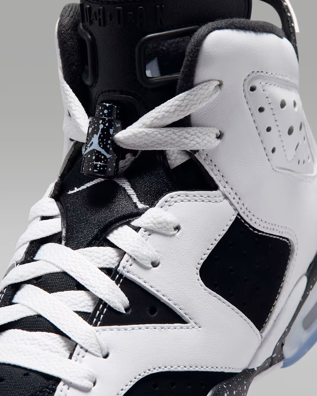 Big Kid's Air Jordan 6 Retro Oreo White/Black 384665-108