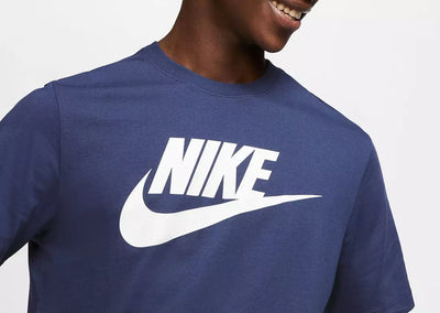 Nike Men's Sportswear Icon Futura Graphic T-Shirt AR5004-411 Midnight Navy/White