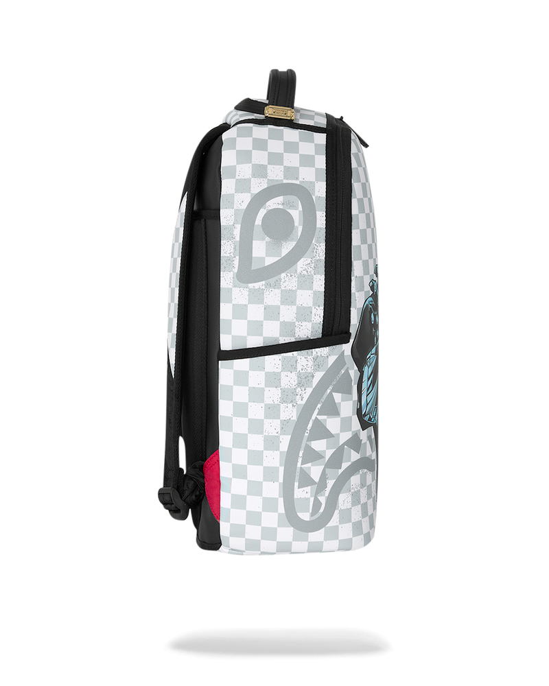Sprayground Marvel Black Panther Wakanda Forever On White Check Backpack