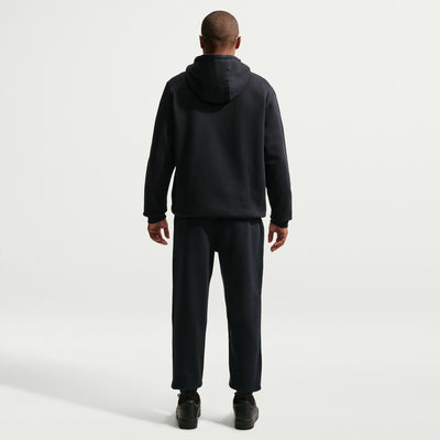 Men's Nike Club Pullover Fleece Hoodie - Black/White 4