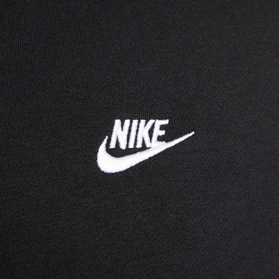 Men's Nike Club Pullover Fleece Hoodie - Black/White 3