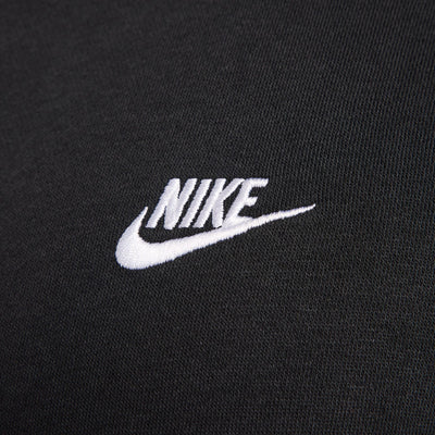 Men's Nike Club Full-Zip Fleece Hoodie - Black/White 3