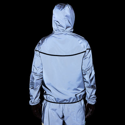 Men's Nike Tech Woven Reflective Jacket - Reflect Silver/Black 14