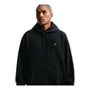 Men's Nike Solo Swoosh Life Fleece Pullover Hoodie - Black/Black/White