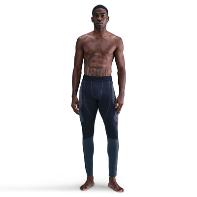 Men's Nike Tech Therma-FIT Base Layer Tights - Obsidian/Thunder Blue//Black 7