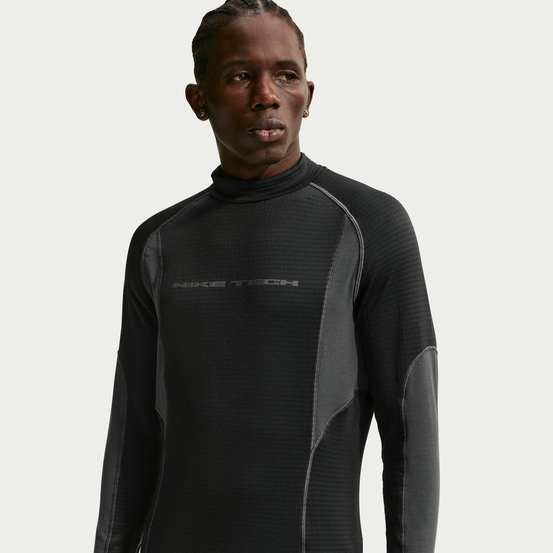 Men's Nike Tech Base Layer Long-Sleeve Top - Black/Anthracite/Anthracite/Black 1