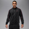 Men's Jordan Brooklyn Velour Track Jacket - Black/Gym Red