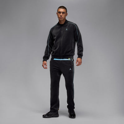 Men's Jordan Brooklyn Velour Track Jacket - Black/Blue Chill 6