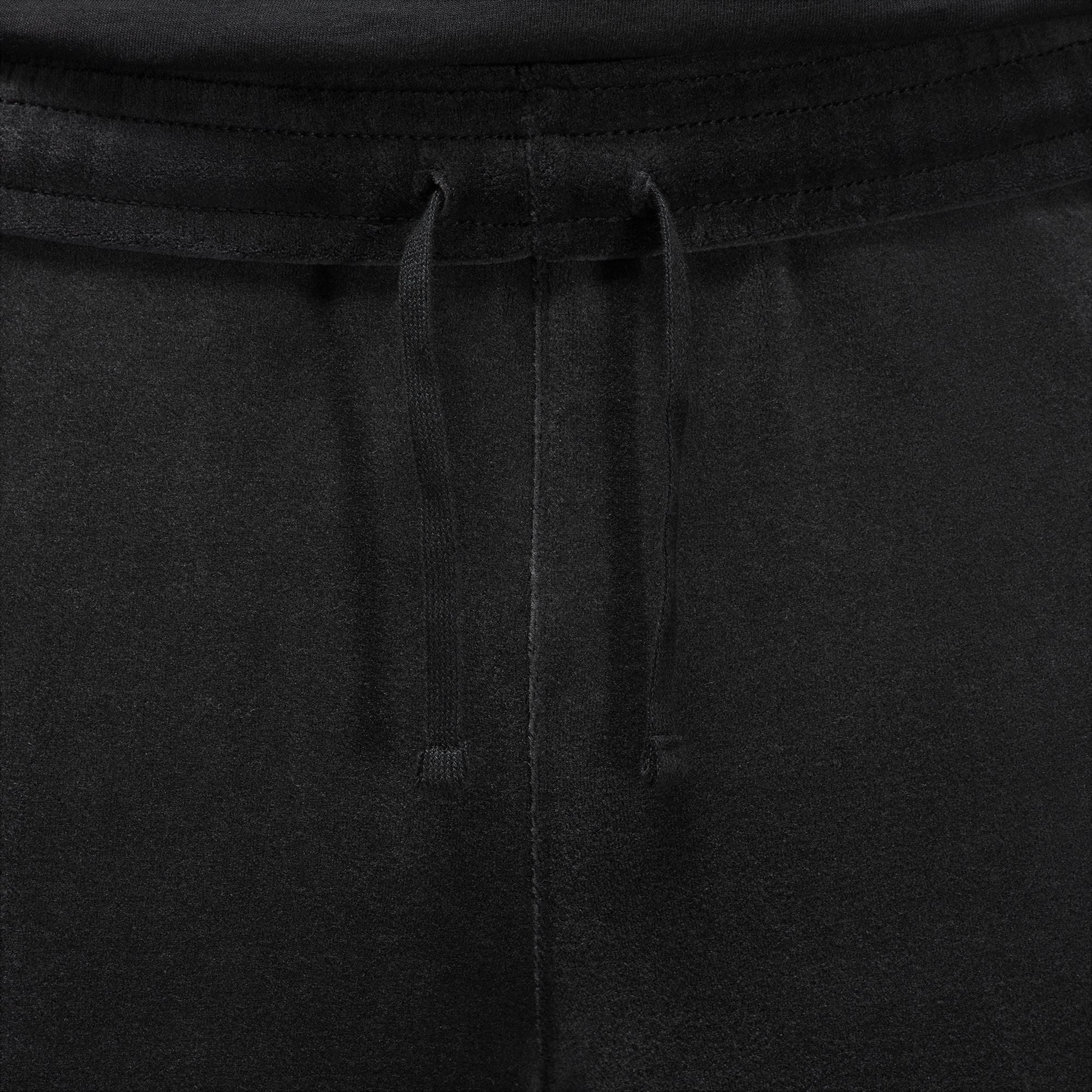 Men's Jordan Brooklyn Velour Track Pants - Black/Gym Red 4