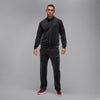 Men's Jordan Brooklyn Velour Track Pants - Black/Gym Red