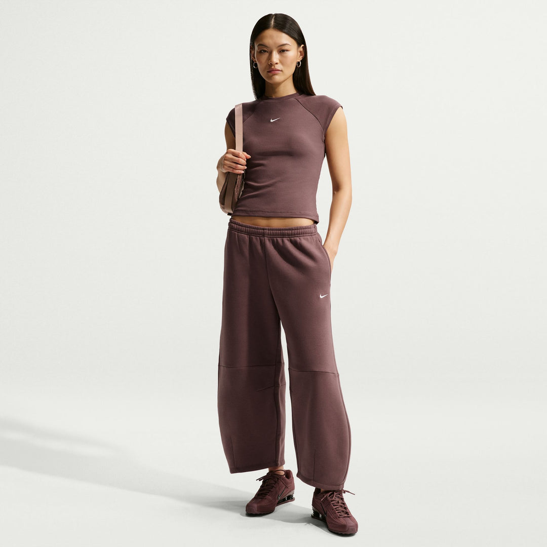 Nike Sportswear Chill Knit Tight Short-Sleeve Ribbed Top - Tattoo/Sail 6